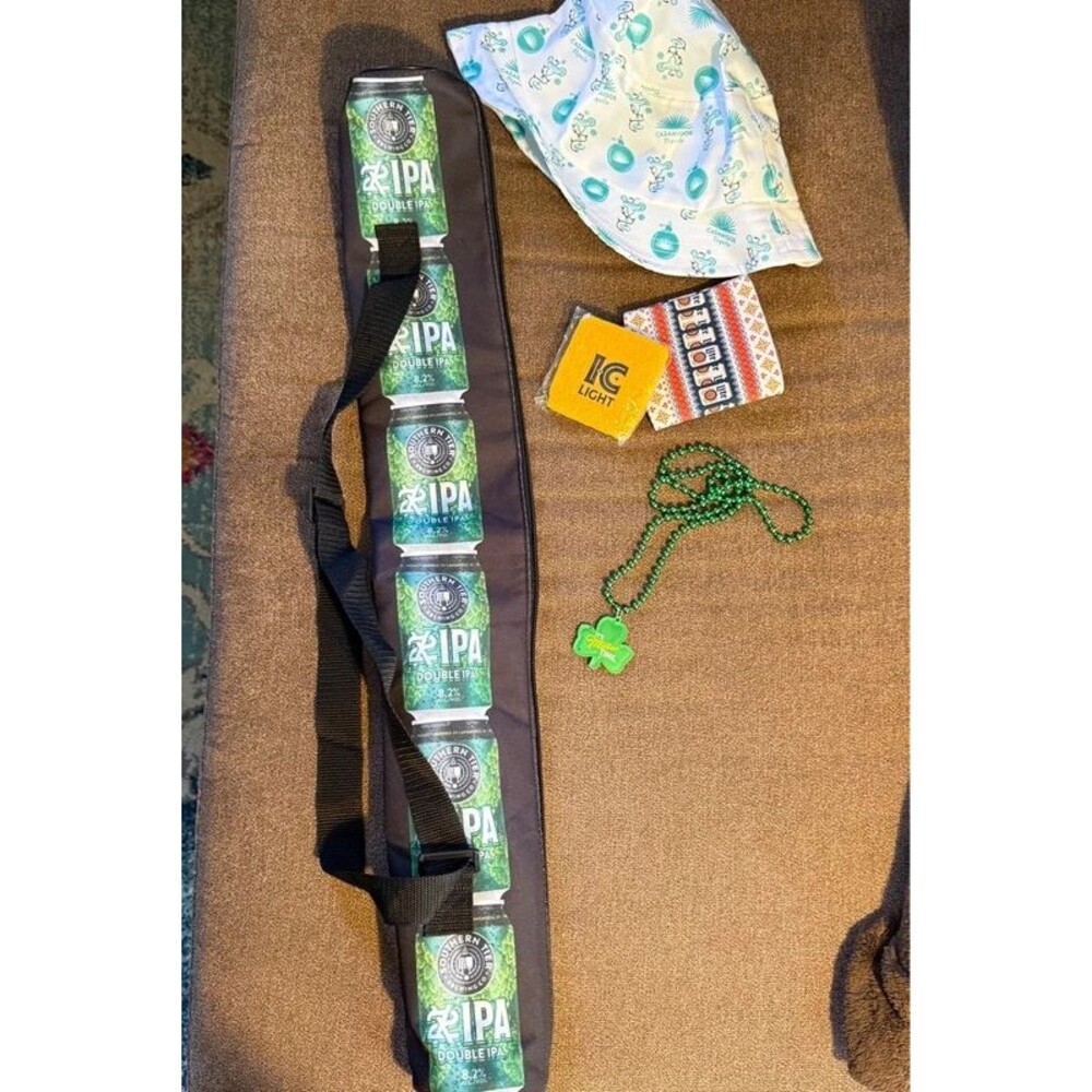 NWOT New Can Sling Sleeve, Southern Tier St. Patrick's Day Accessory Bundle